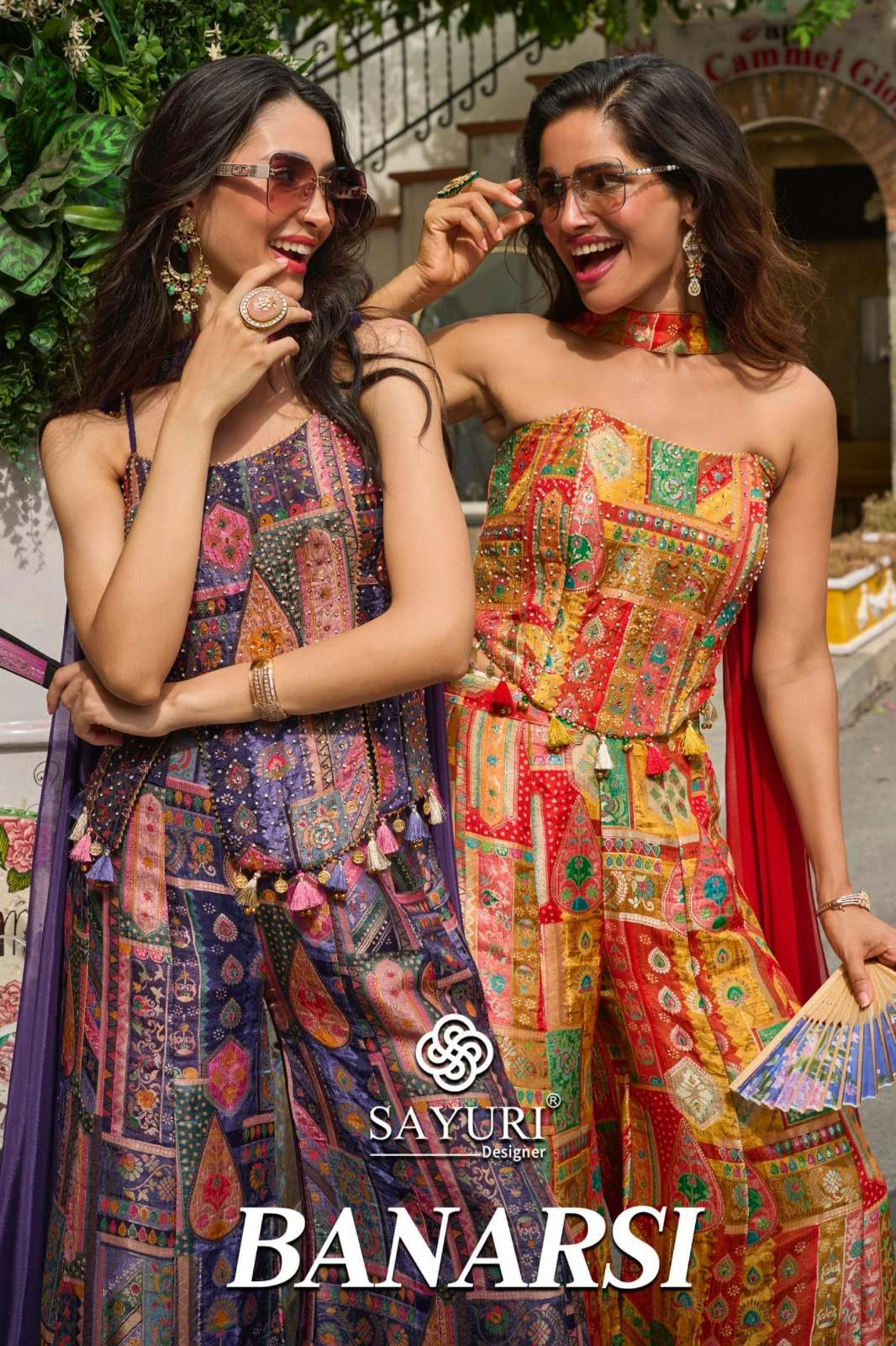 SAYURI BANARSI READY TO WEAR VISCOS POSITION JACQUARD SILK SUIT
