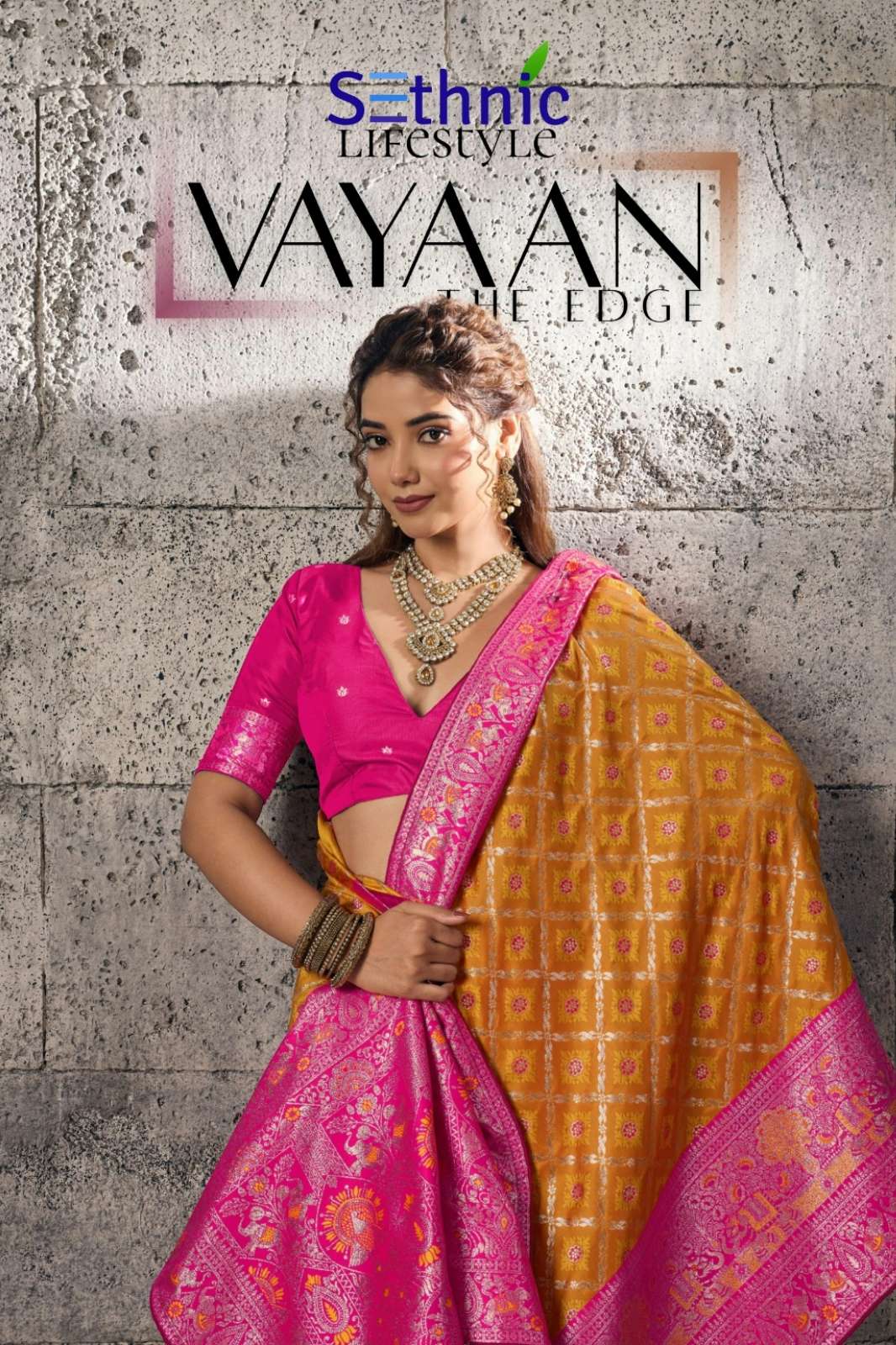 Sethnic Lifestyle Vayaan 134001 TO 134005 Banarasi Silk Sarees collection