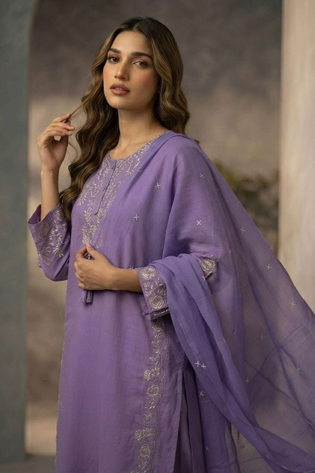 Shri Balaji Emporium 3016 Ready to Wear Embroidery Cotton Suit