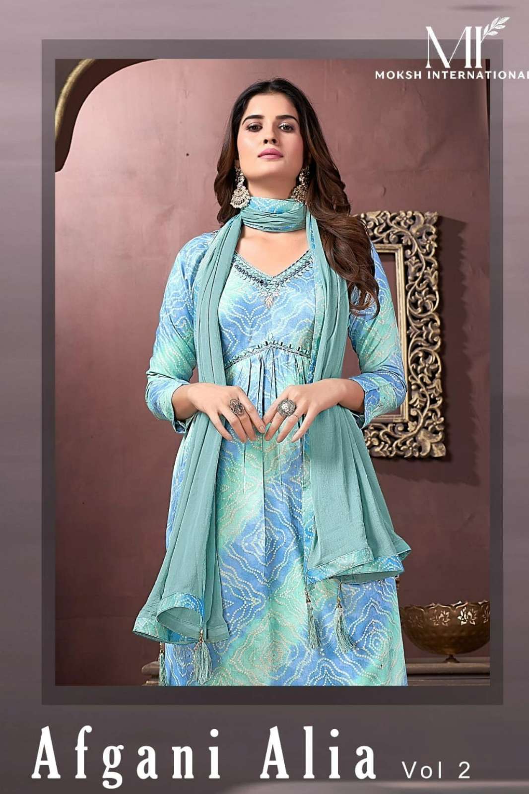 Shri Balaji Emporium AFGANI ALIA VOL 2 Premium Rayon Export Quality Handwork suit 