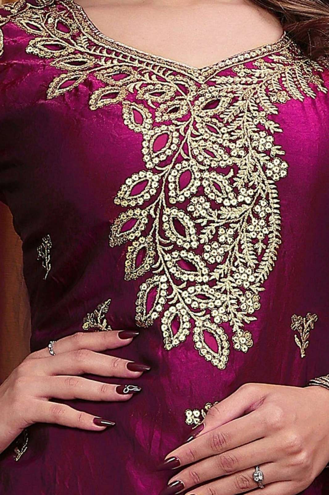 Shri Balaji Emporium DV  26204 Presents Fancy Embroidery design with sequence and Sharara Plazo