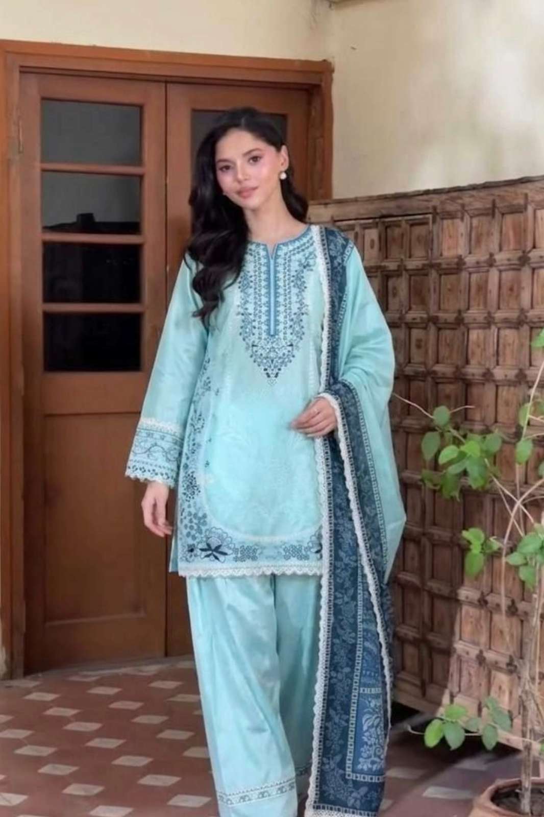 Shri Balaji Emporium DV 26206 High Density Coding Embroidery  Suit and Shimmers Elegantly with a Dynamic Dual Tone