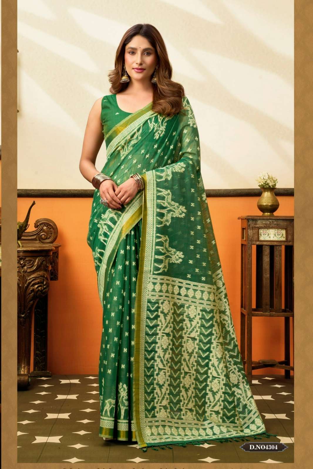 Shri Balaji Emporium Suchi  Elegance With Our Premium Cotton Feel Saree With Jhallar