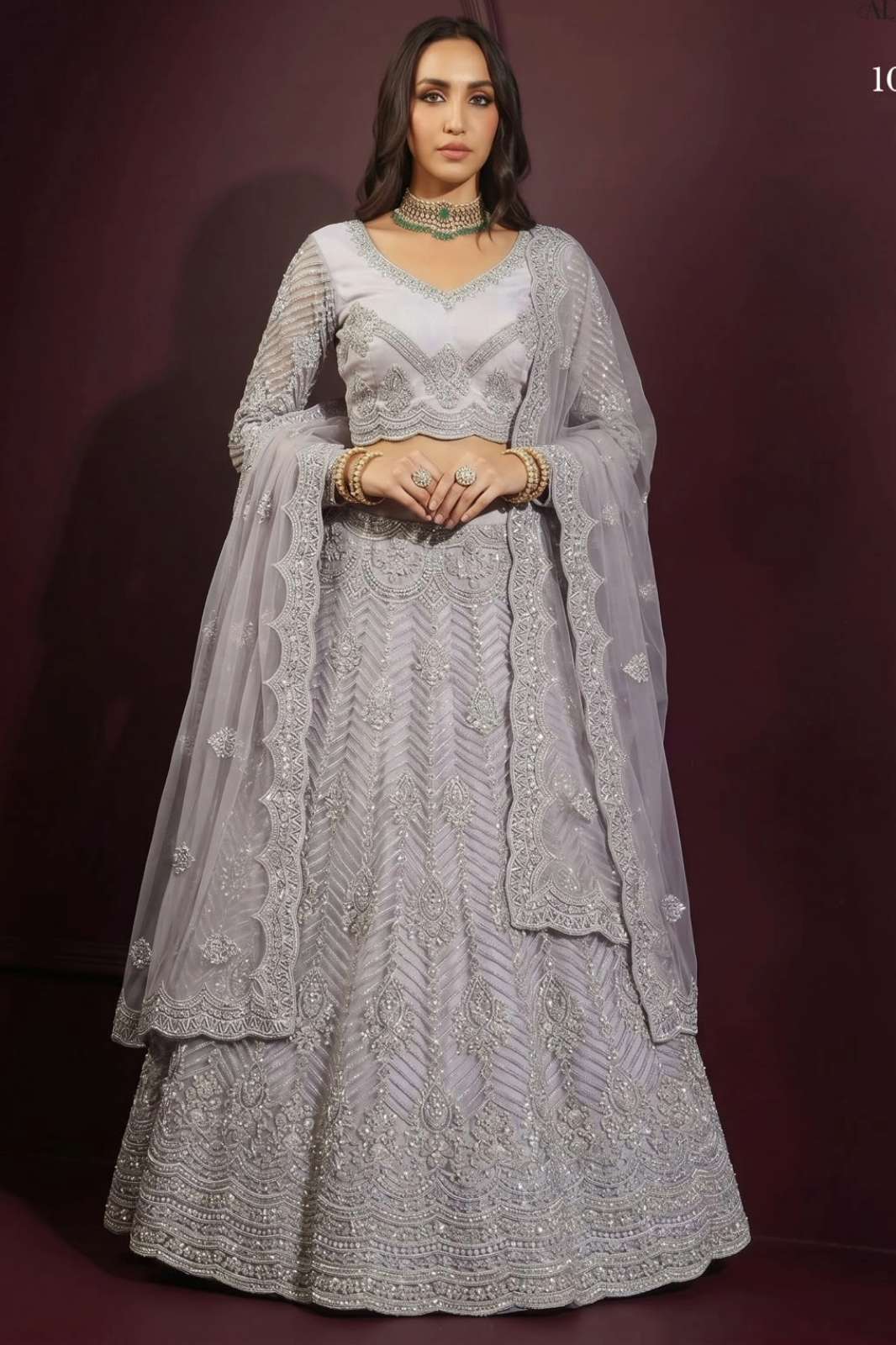 Alizeh 1091 to1095 new designer Net fabric Readymade Lehenga