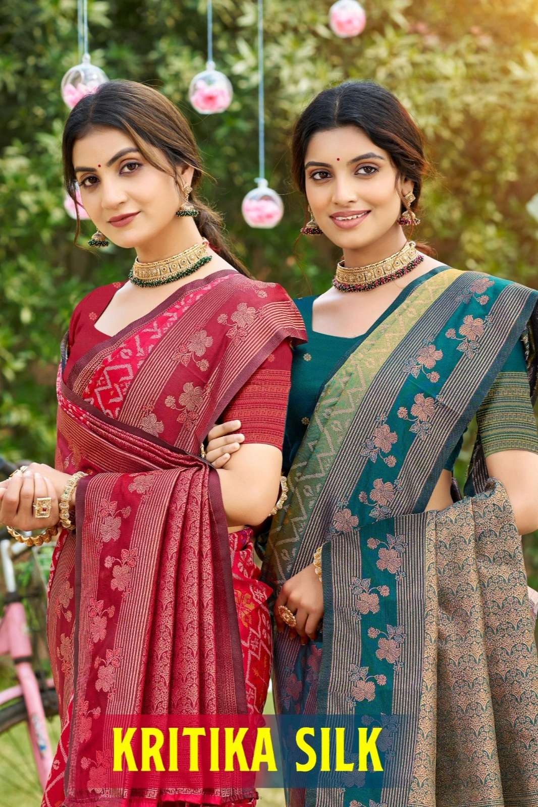 Bunawat Kritika Silk Zari Weaving Work Festive wear sarees