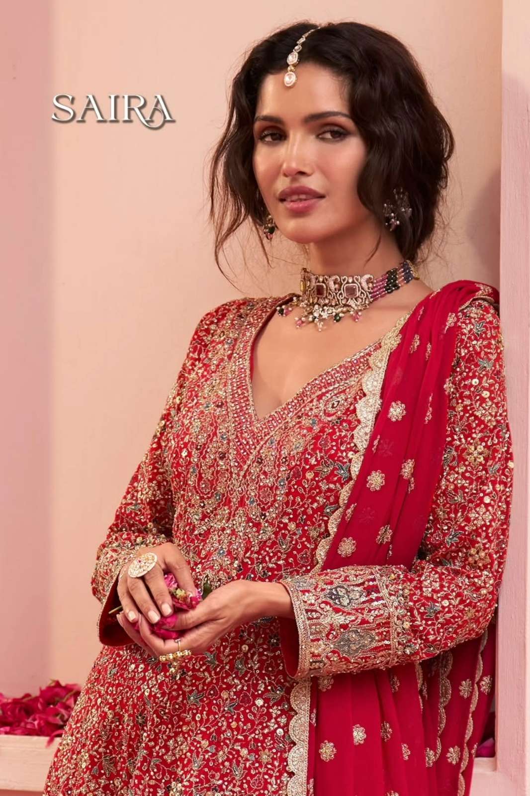 Gulkayra SAIRA Real Georgette ready to wear Plazzo suit for wedding wear 
