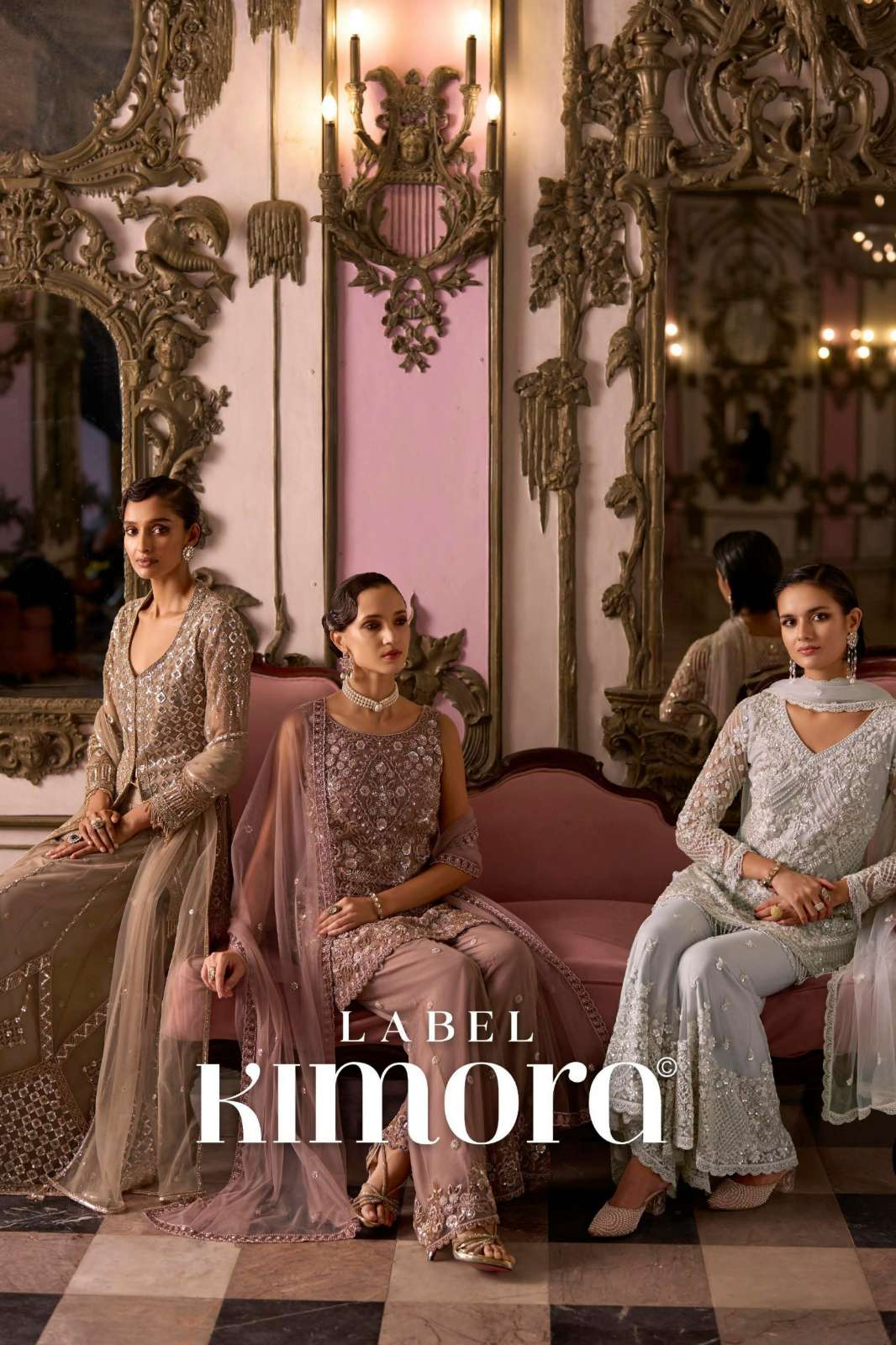 Kimora LK 001 to LK 003 Sequence & Thread Work Net suit 