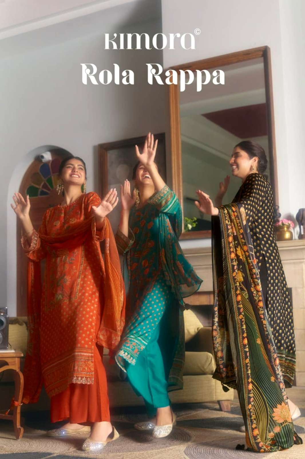 Kimora Rola rappa Pure muslin fabric  digital printed full set suit 