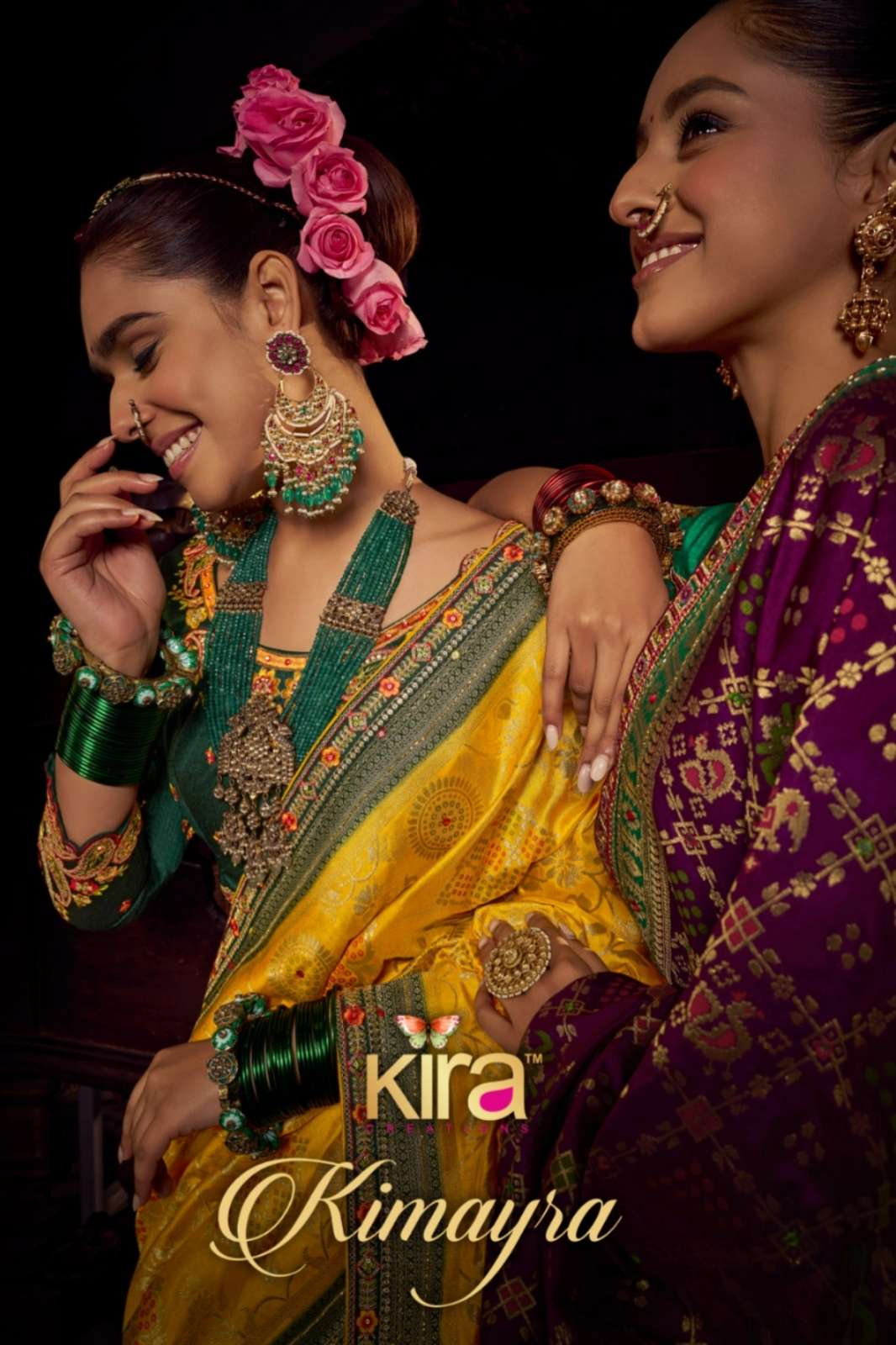 Kira Kimayra 6901 TO 6906 Dola Silk Saree wirth Mirror and Heavy Embroidery Work