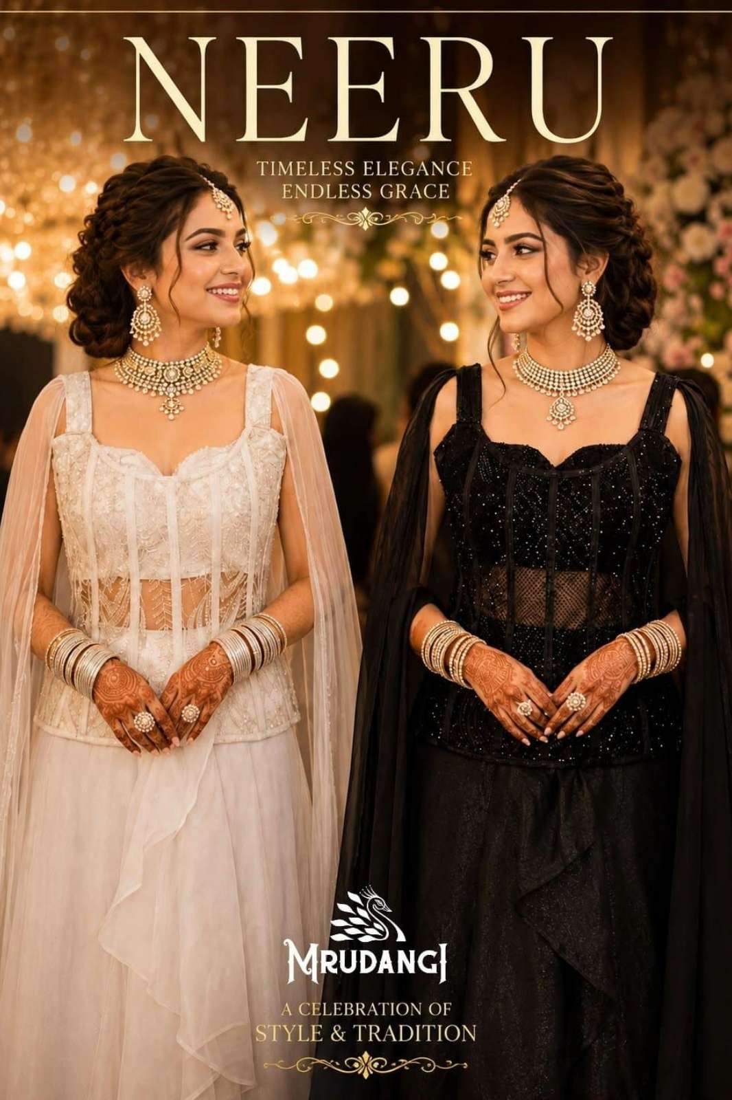 MRUDANGI NEERU  REAL PREMIUM FANDY READY TO WEAR DESIGNER LEHENGA 