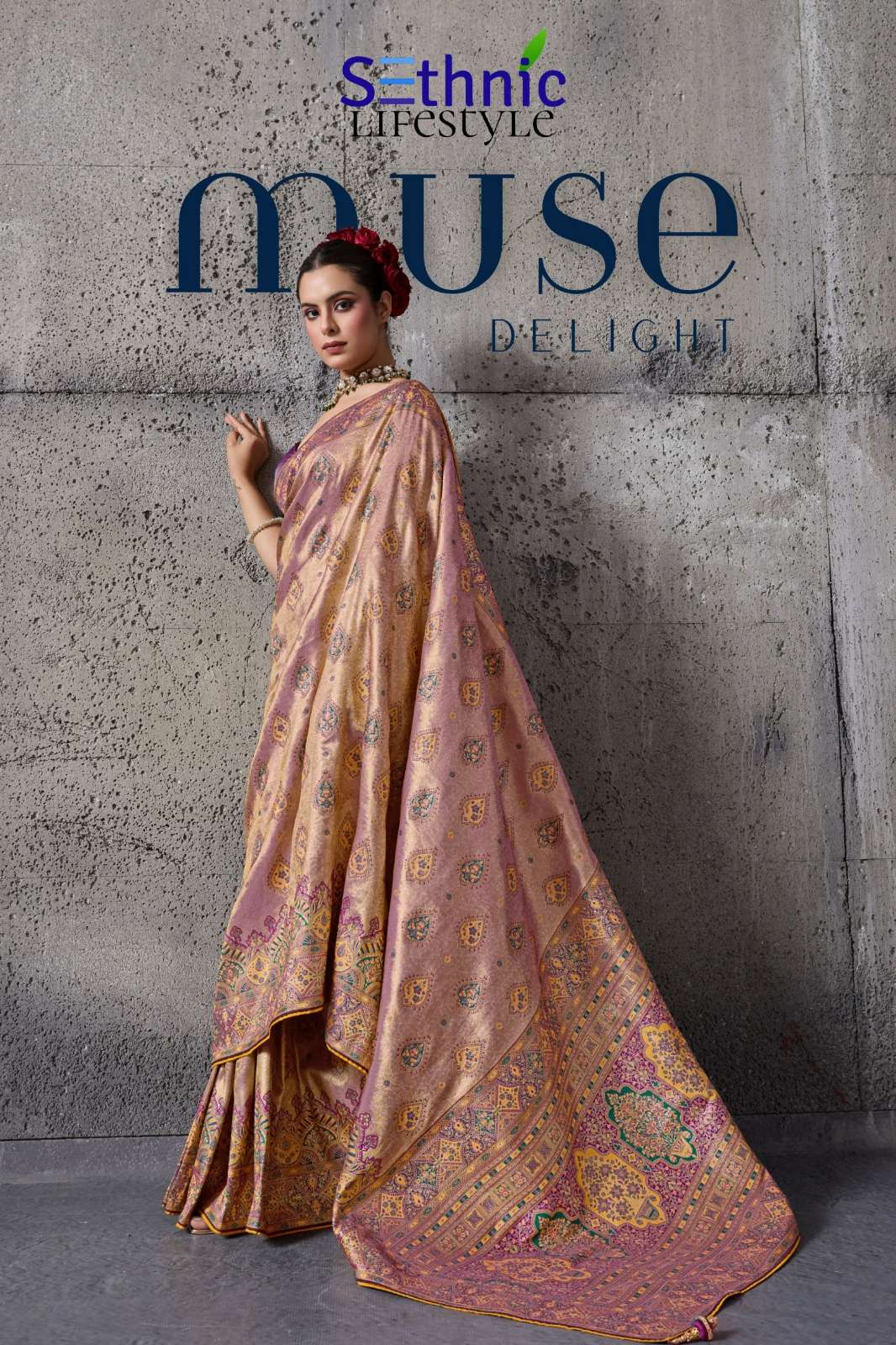 Sethnic Lifestyle Muse Delight metallic shine Banarasi Tissue Silk Sarees