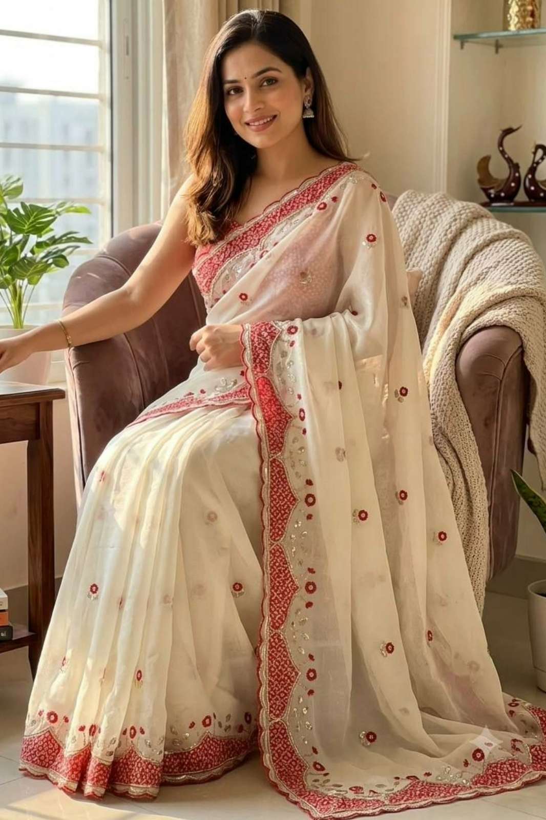 Shri Balaji 4847 Butterfly Net Heavy Sequins & Multy Embroidery thread work Saree