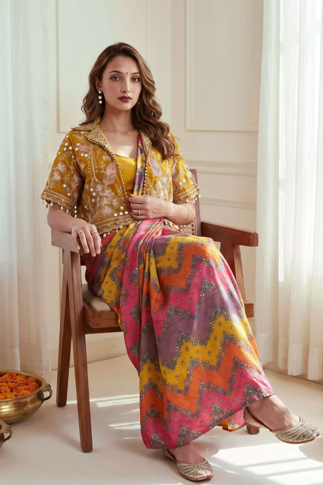 Shri Balaji BB 88 Heavy Chinon Silk Degital Print Party wear Saree 