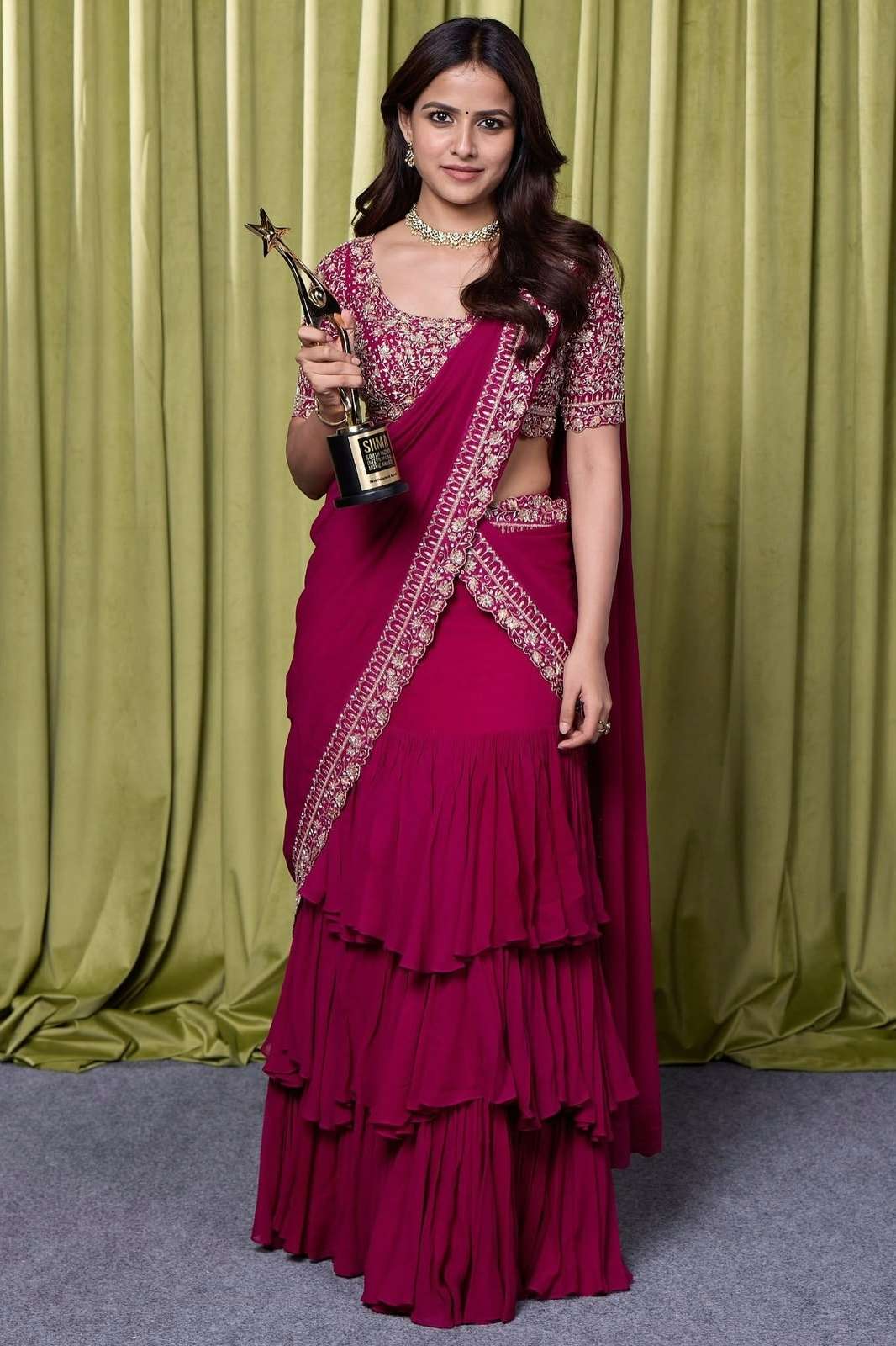 Shri balaji BB 89 Premium Georgette Fabric festive wear saree