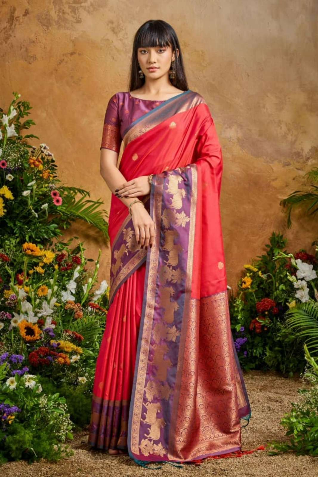 Shri Balaji PICHWAI PURE SILK HANDLOOM WEAVING work Festive wear saree collection