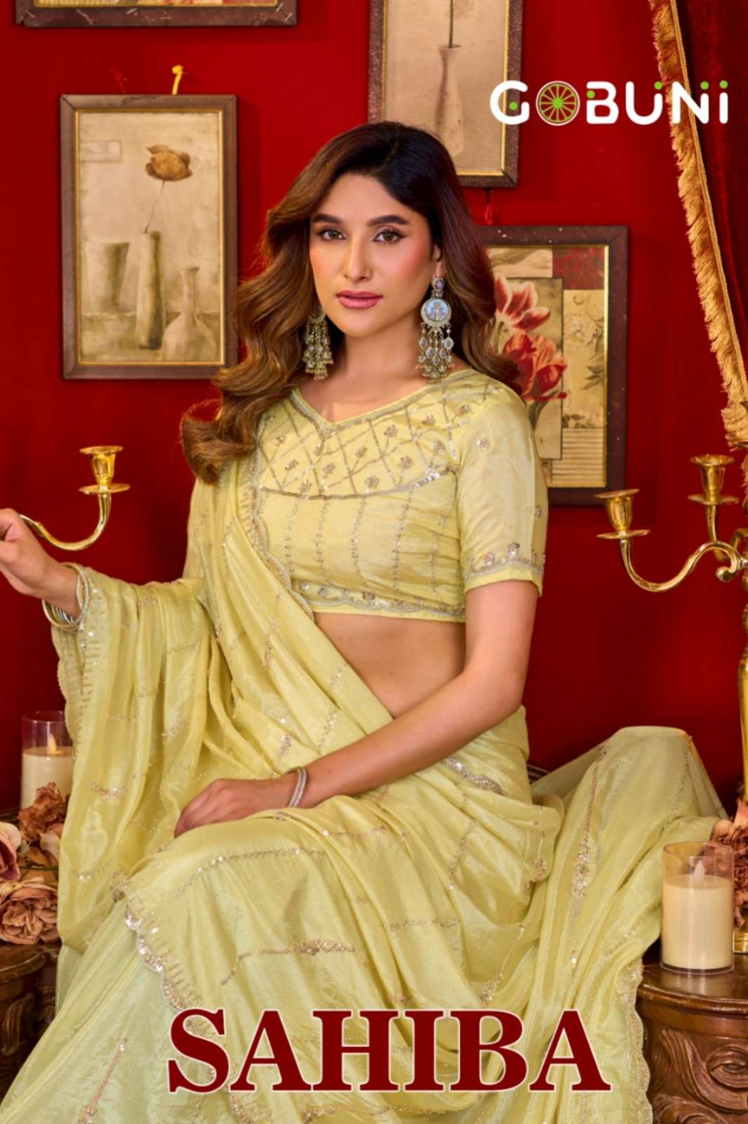 Shri balaji presents Sahiba Premium Silk luxurious detailing festive wear saree collection