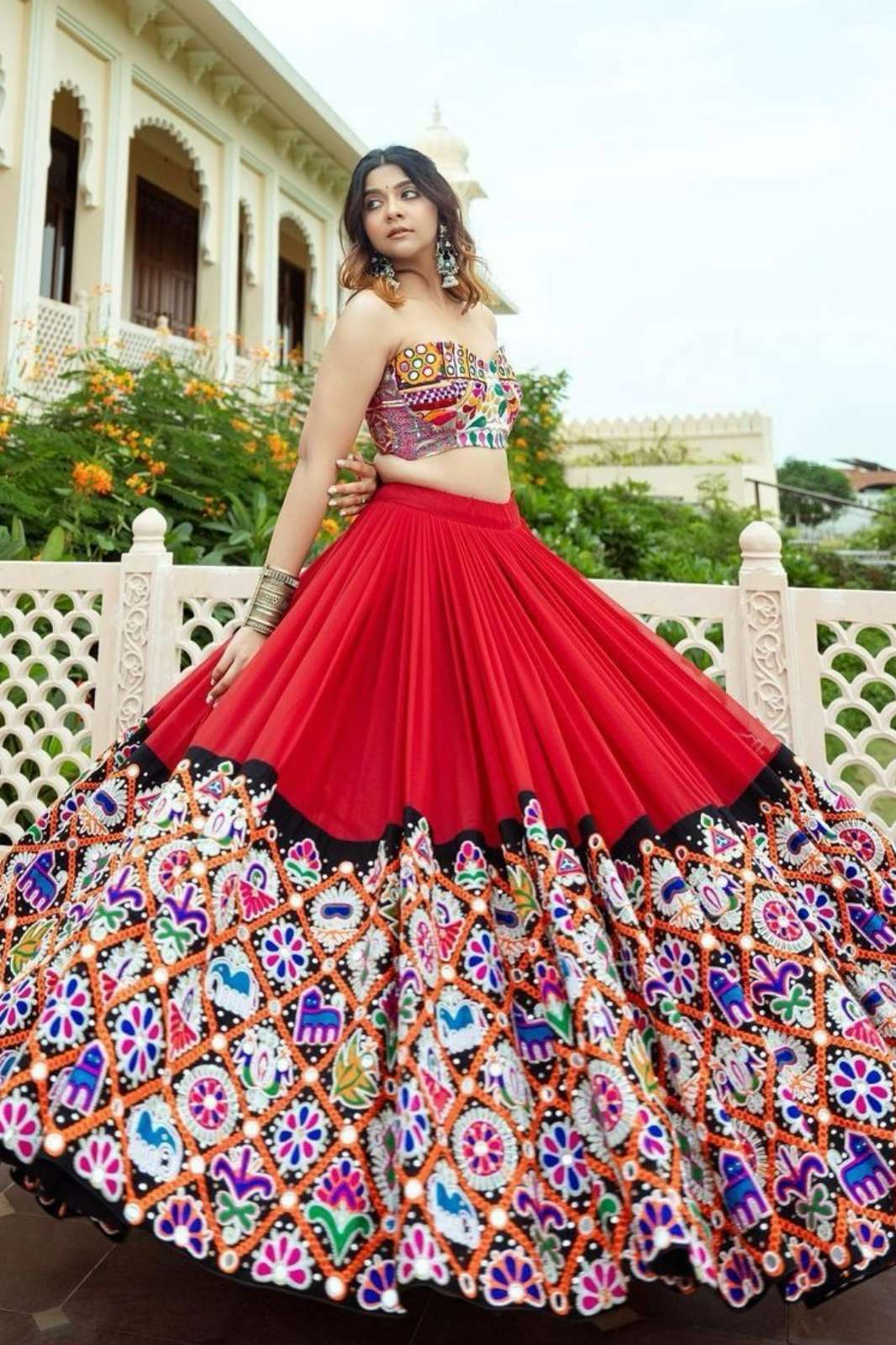 Shri Balaji SF 1503 Present You Muslin Cotton Digital Printed Heavy Flair Lehenga Choli