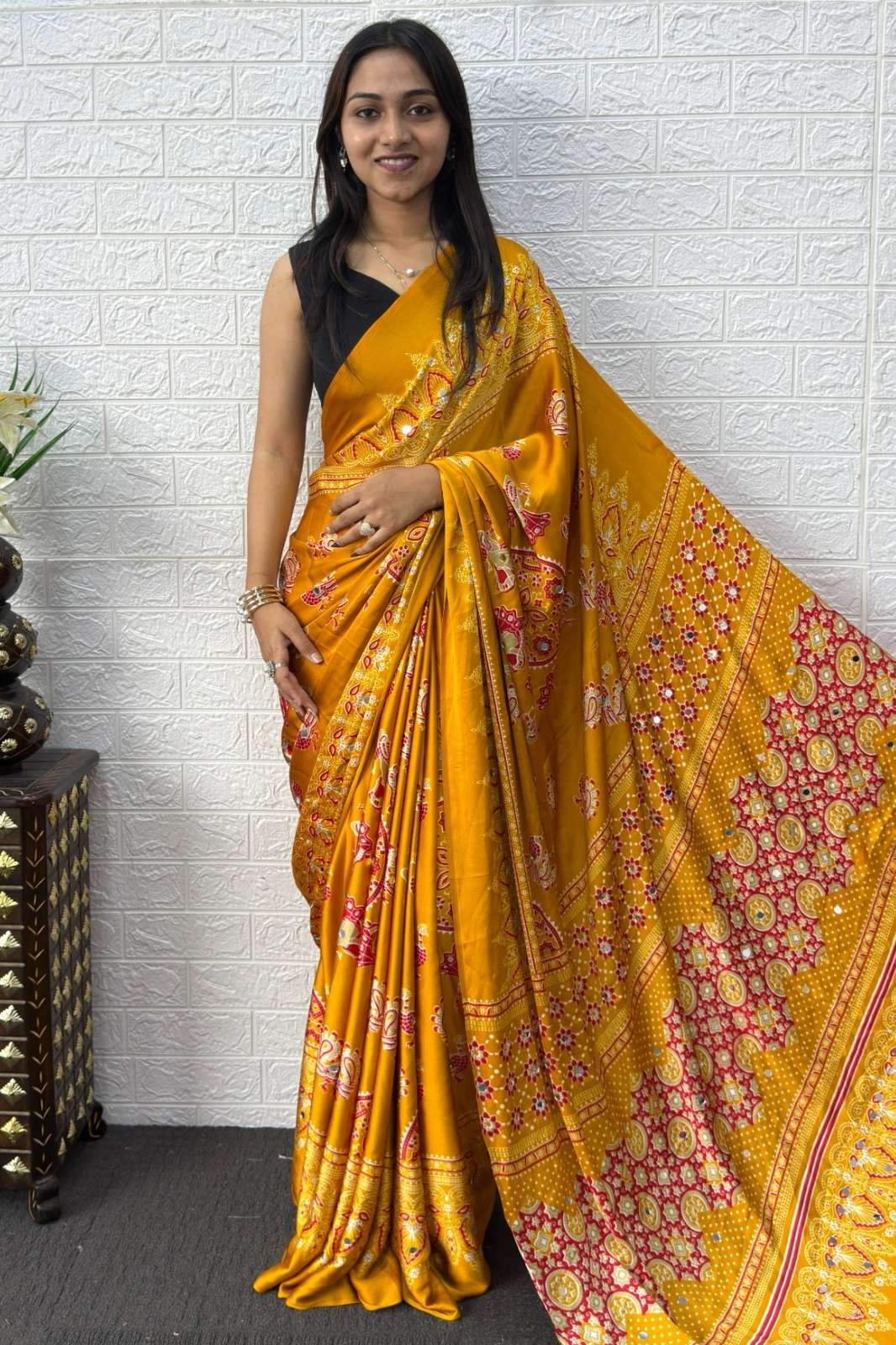 Shri Balaji SF 2389 Present you Semi Gajji Silk Soft Bandhani Festive wear Saree Collection