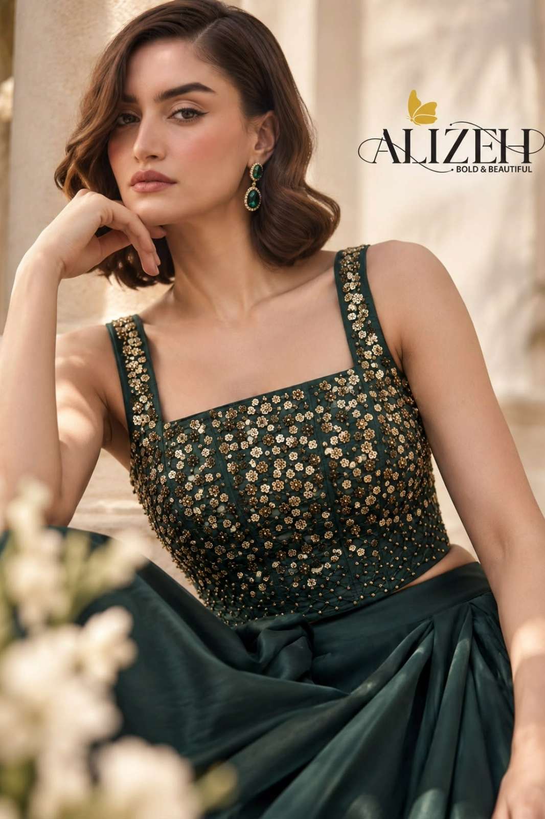 ALIZEH SERIES 9005 COLOURS Presents readymade Silk fabric Wedding wear lehenga