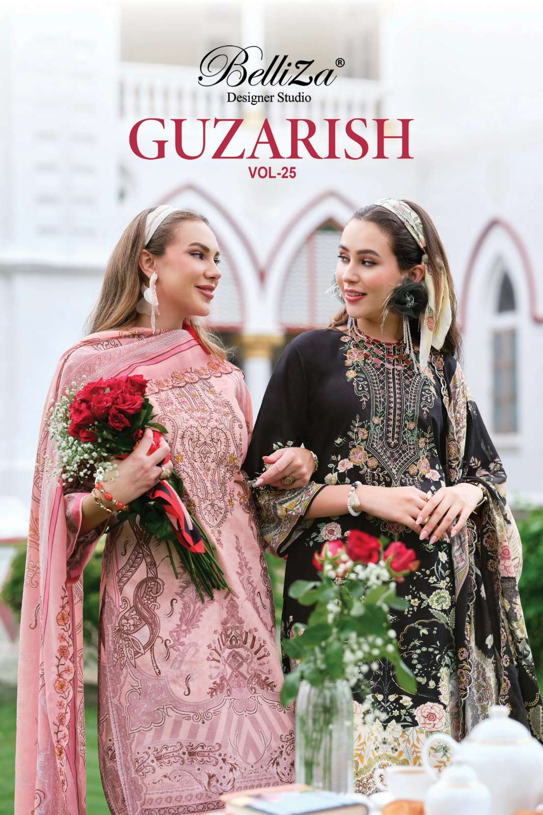 Belliza presents GUZARISH VOL 25 digitally printed pure cotton Pakistani suit collection