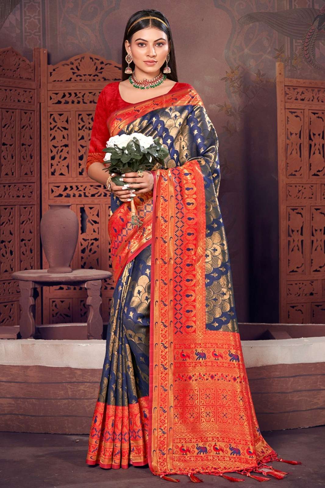 Bunawat RAJSHREE presents Patola Silk Festive wear saree collection 