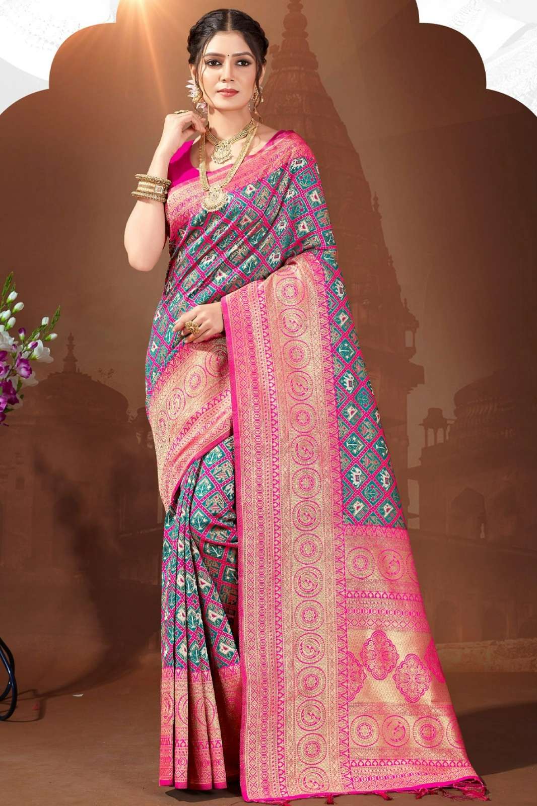 Bunawat RUCHI  presnts Patola Silk Festive wear saree collection 
