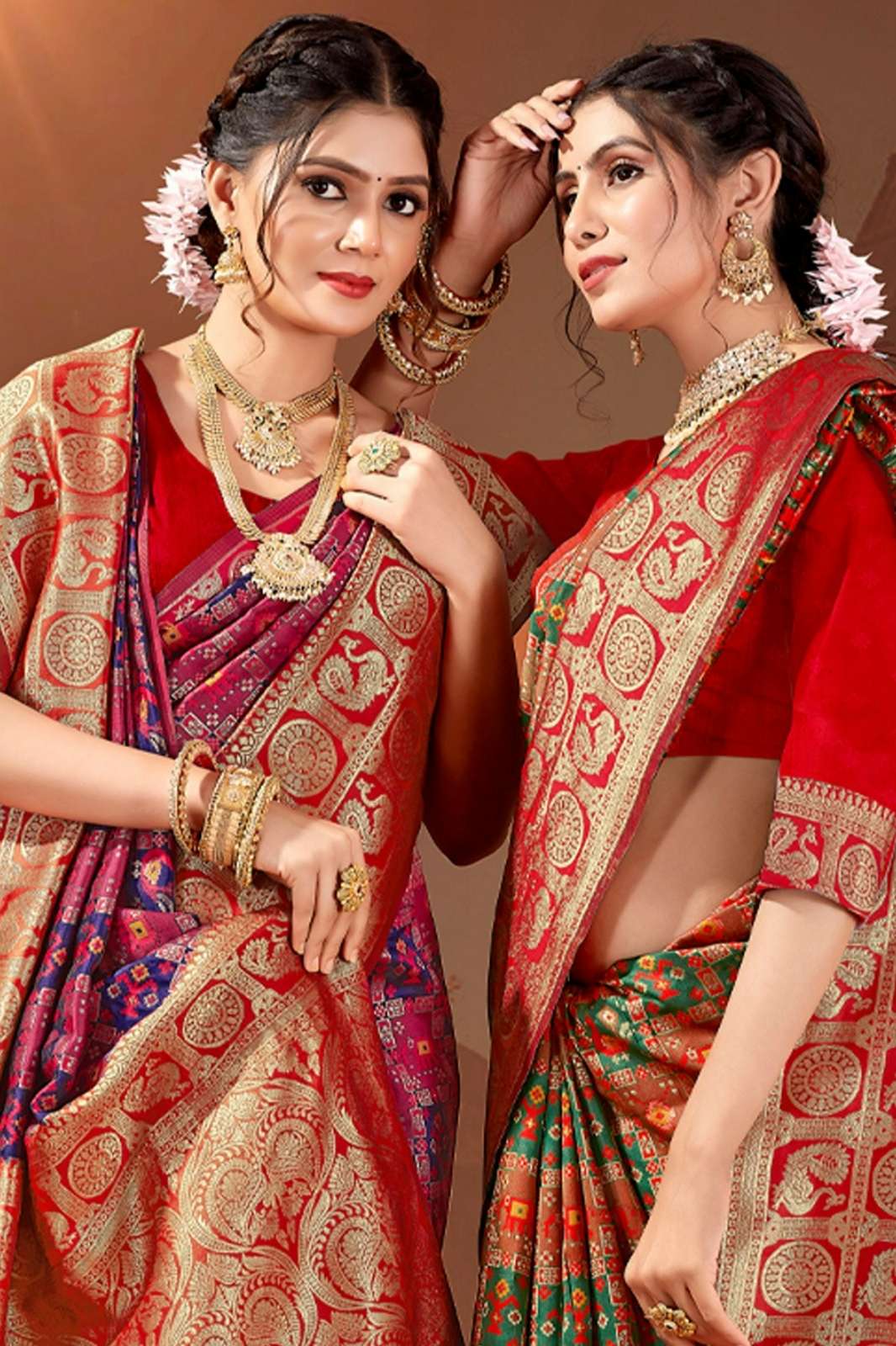 Bunawat VISHVA Patola Silk Festive saree collection 