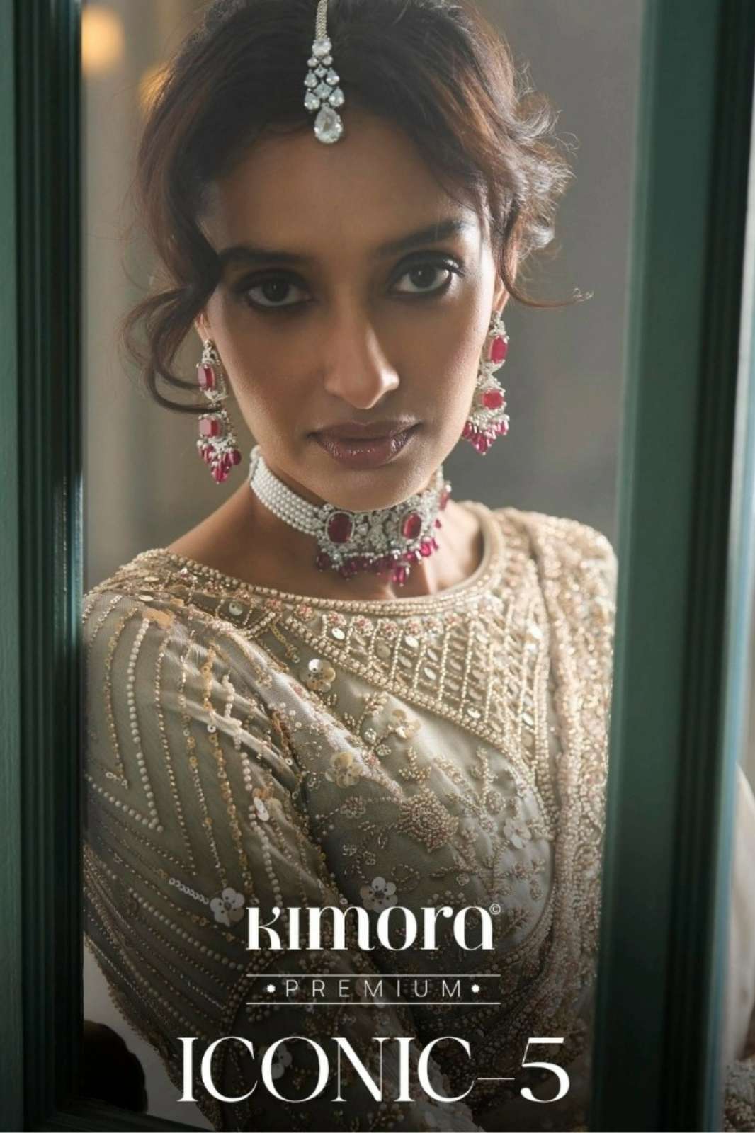 KIMORA Iconic Vol 5 presents fancy fabric sequence embroidered party wear Saree