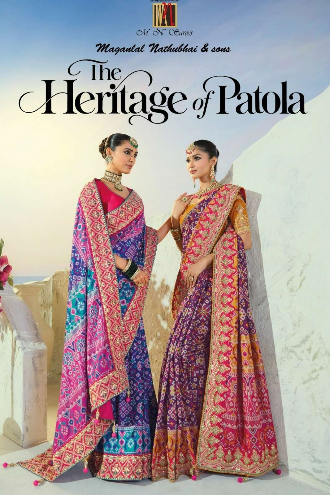 MN Patola 8800 Series PRESENTS MULTIFABRIC SAREES FOR WEDDIING WEAR 