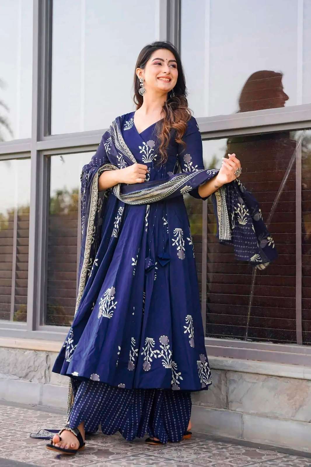 Shri balaji CLORA VOL 3 PRESENTS MUSLIN DIGITAL PRINTED FROCK SUIT COLLECTION 