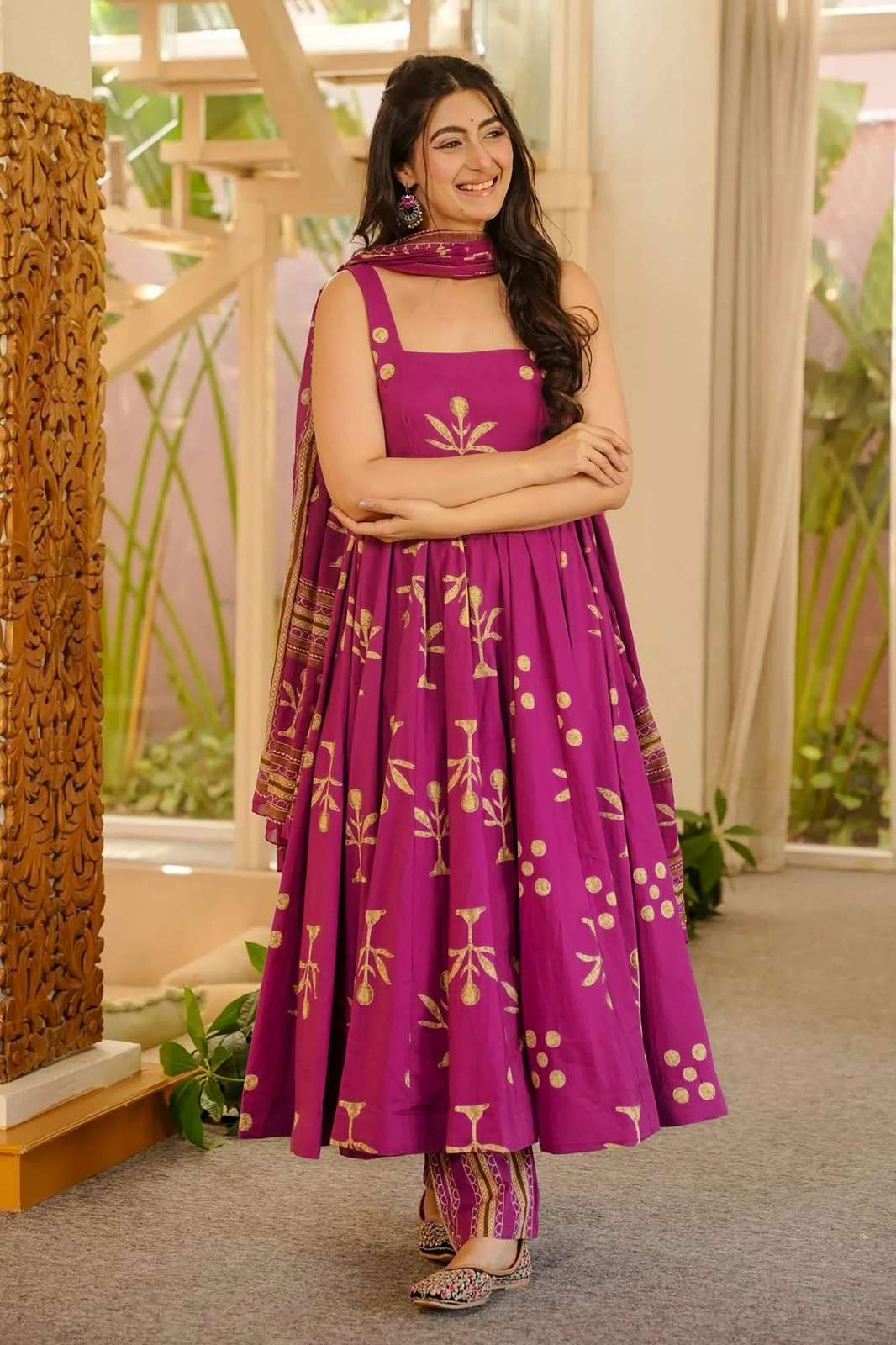 Shri balaji KASUMI PRESENTS MUSLIN DIGITAL PRINTED FROCK SUIT COLLECTION 