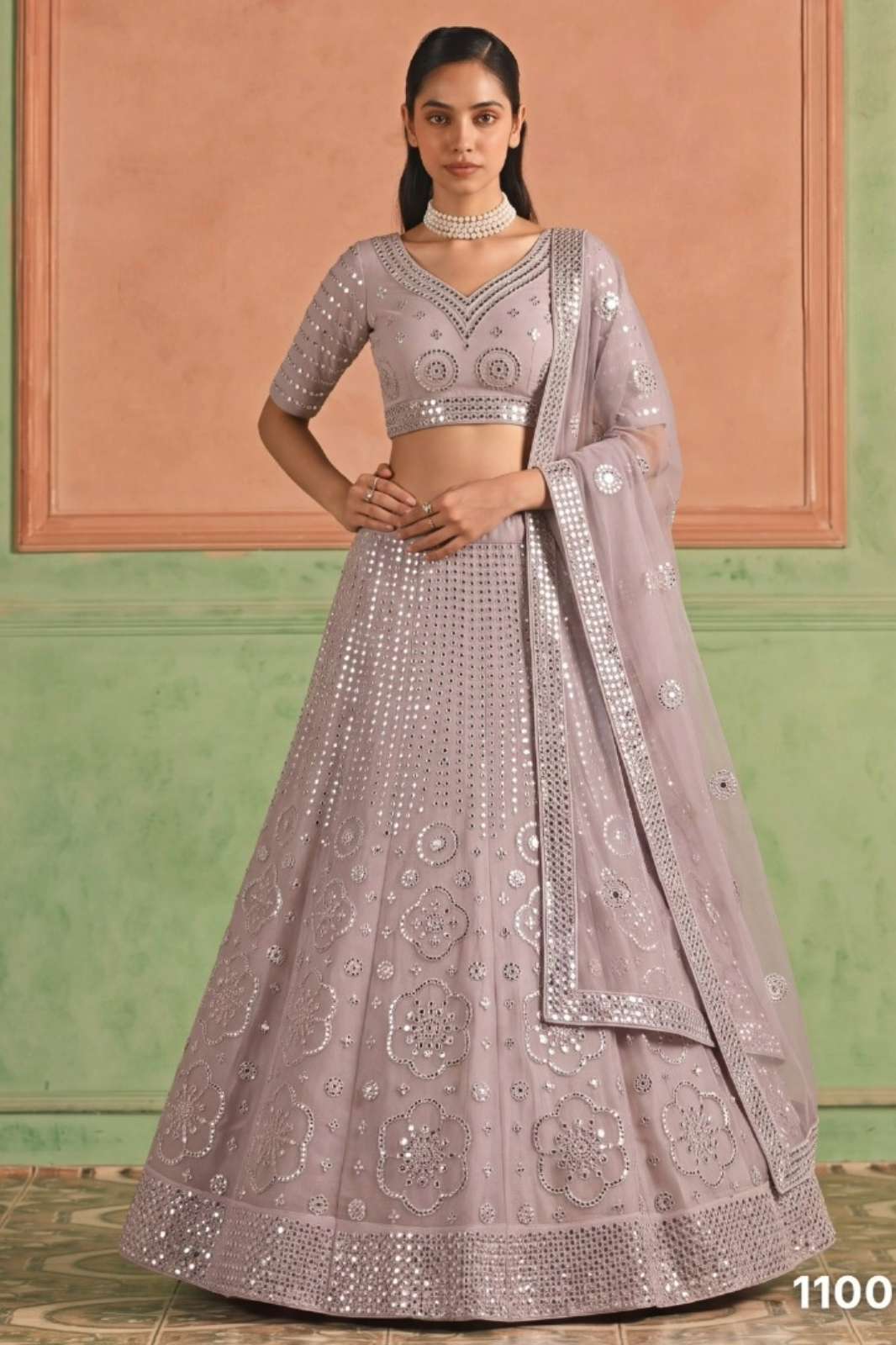 Shri balaji presents 110001 to 110011 Organza fabric full set lehenga collection