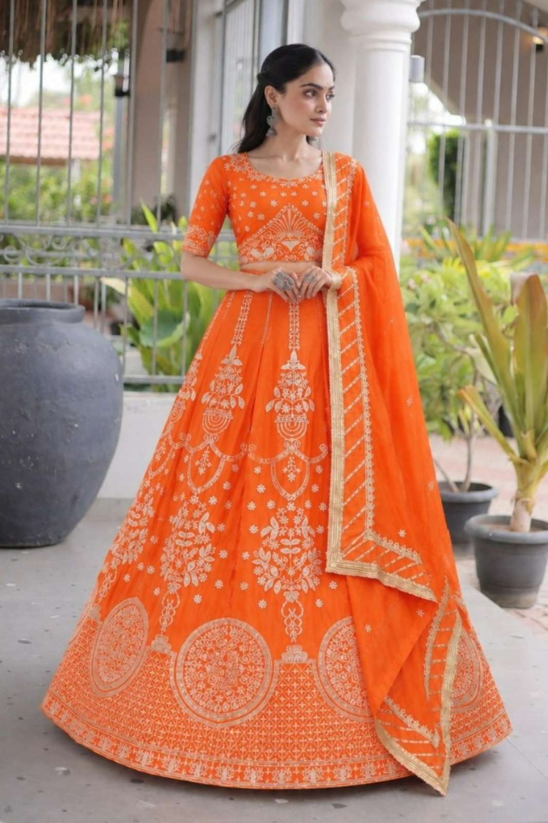 Shri Balaji presents 418 Georgette lehenga with Thread Zari  Sequence  Embroidery work