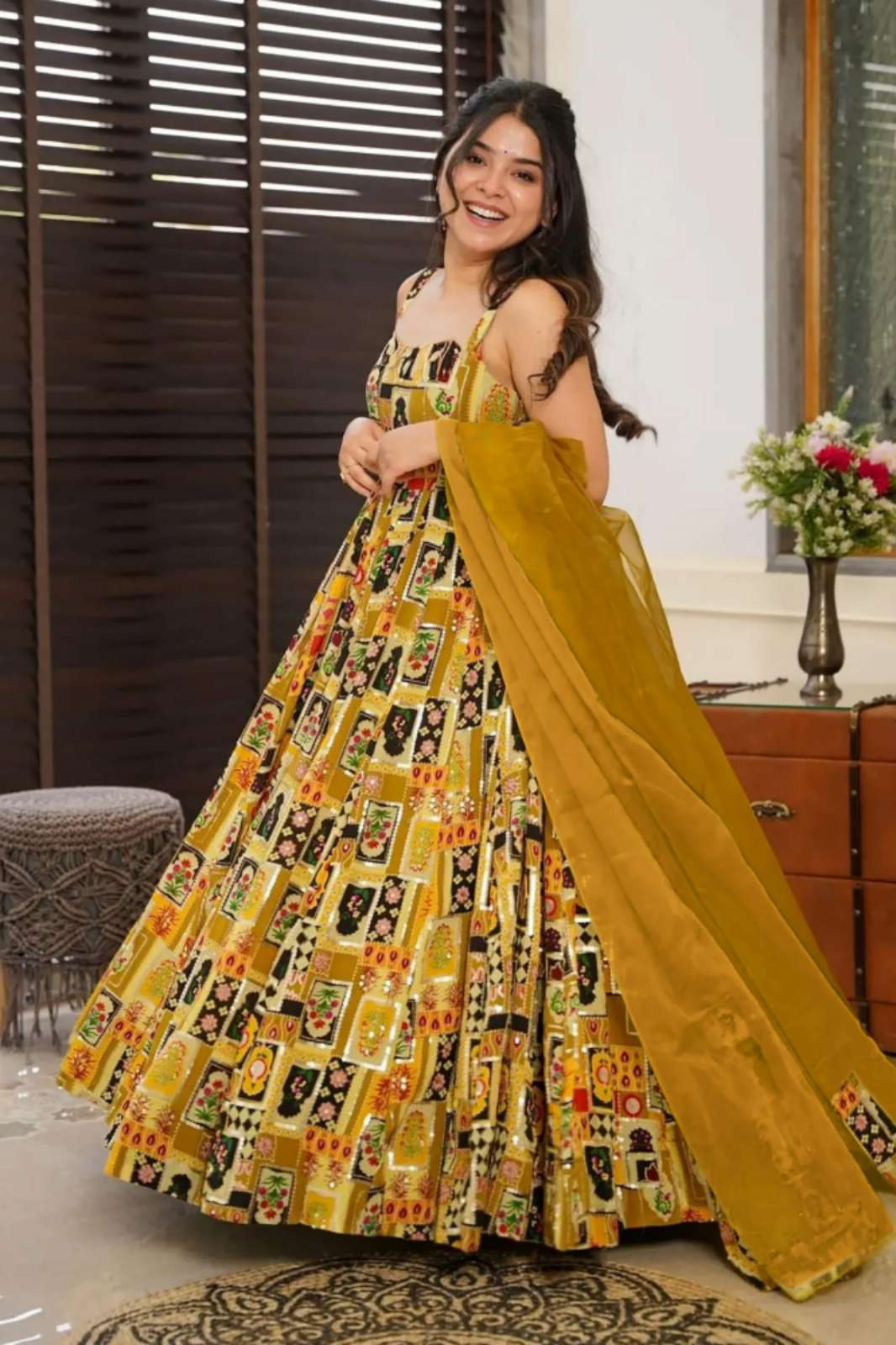 Shri Balaji presents CLORA VOL 10 Festive wear Silk gown collection