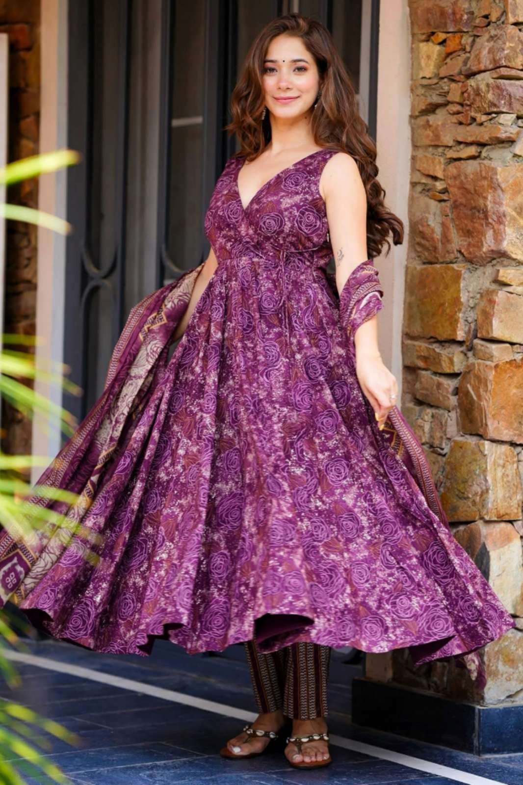 Shri Balaji presents CLORA VOL 12 Festive wear DIGITAL PRINTED MUSLIN SUIT 