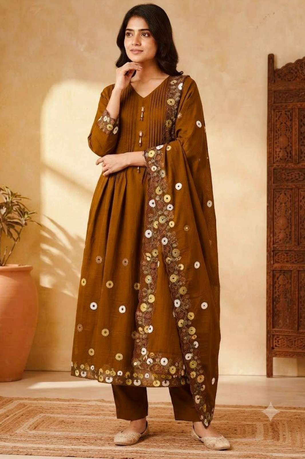 Shri Balaji presents DIVA 181 Fancy Chanderi with multi-thread Loop Work Pakistani suit 