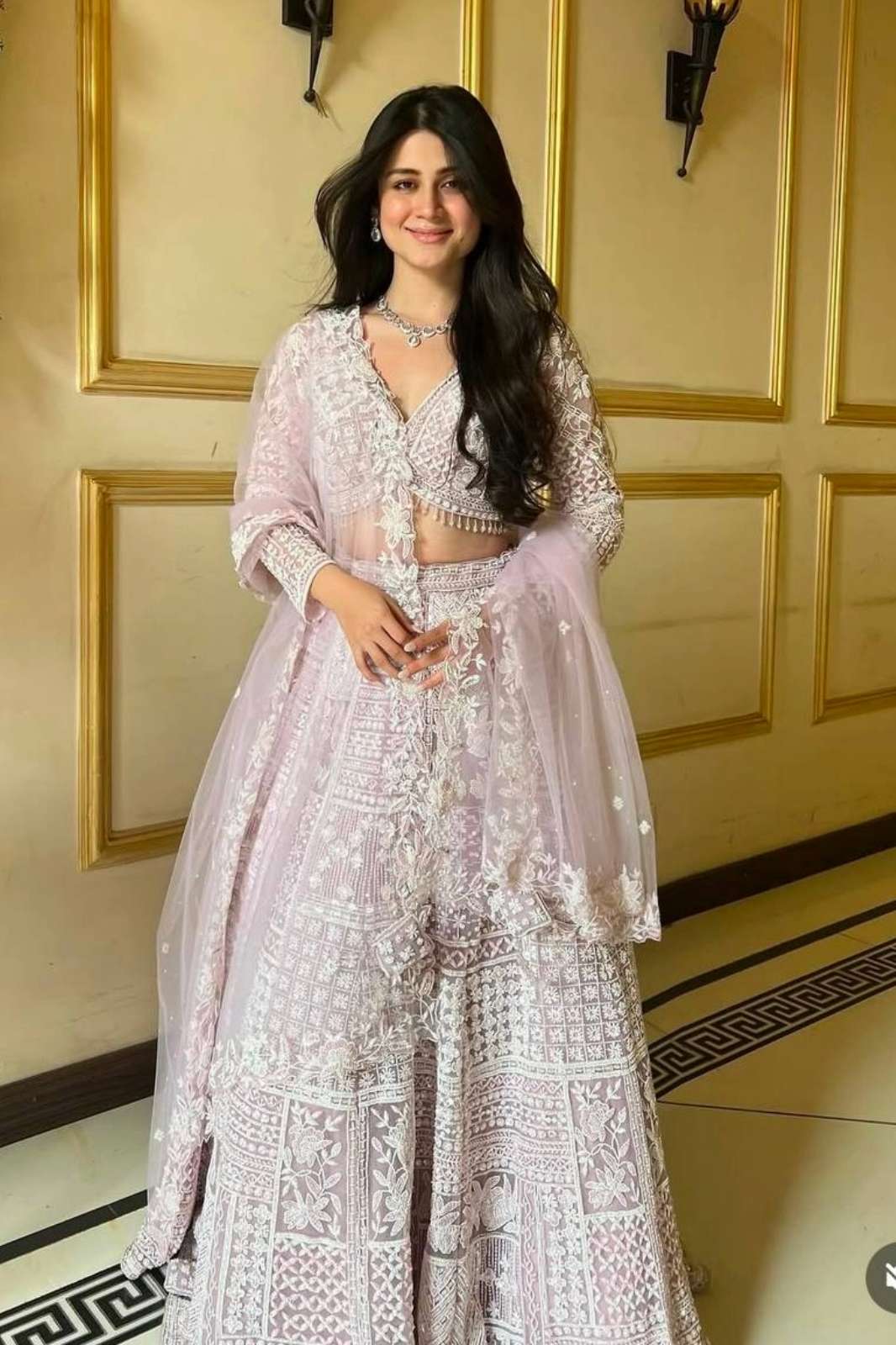 Shri balaji presents HM P12 Net lehenga with resham thread & sequins work 