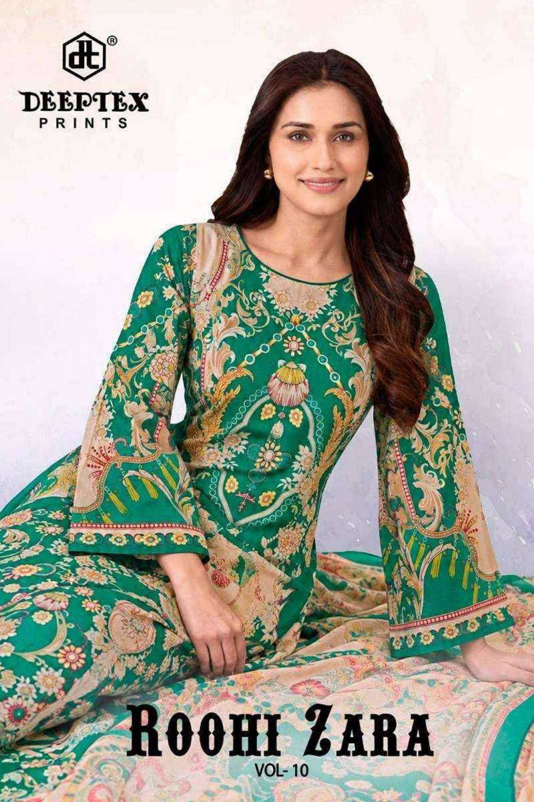 Shri Balaji  Presents ROOHI ZARA KARACHI VOL 10  HEAVY LAWN COTTON PAKISTANI SUIT 