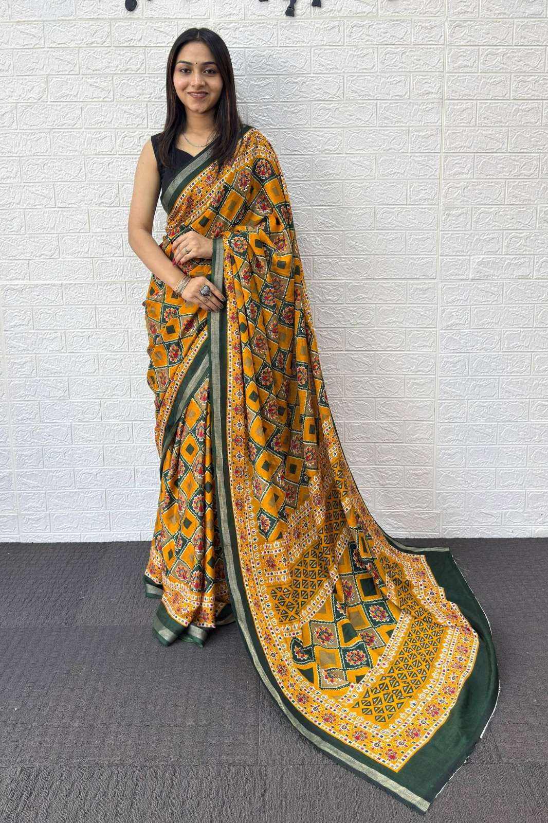 Shri balaji presents  SF 2359  Heavy Mall Cotton Traditional Print Saree collection