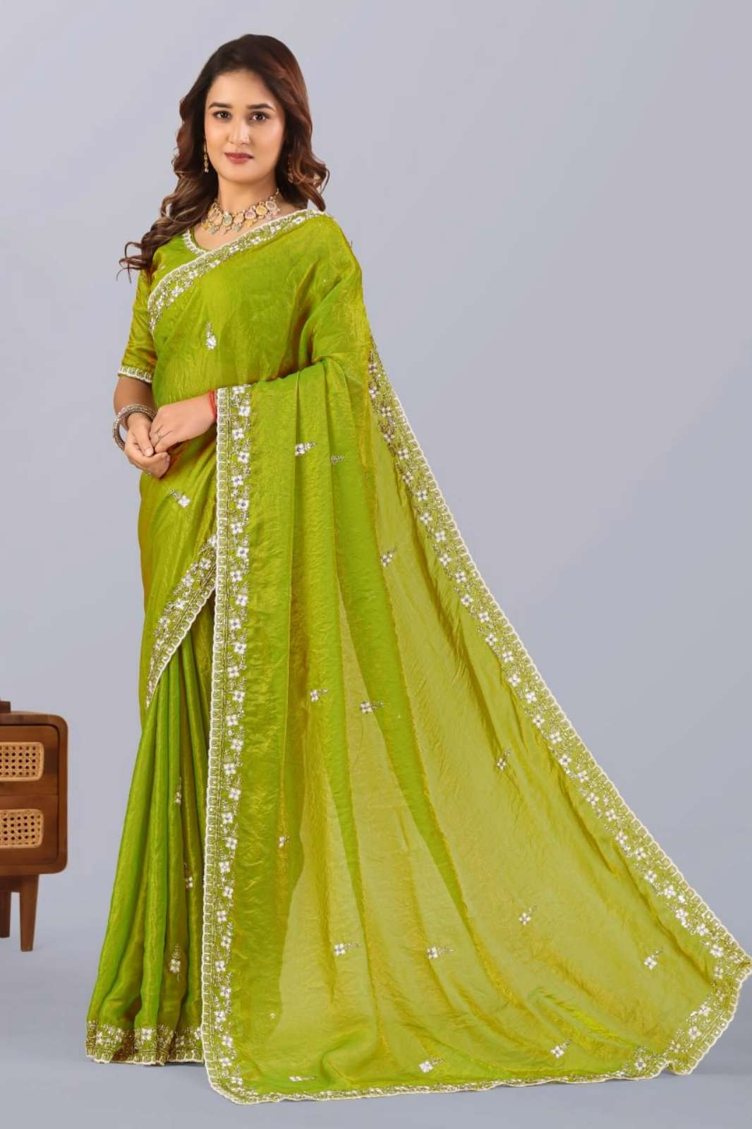 Shri balaji presents TF 426 Fendi Silk saree collection