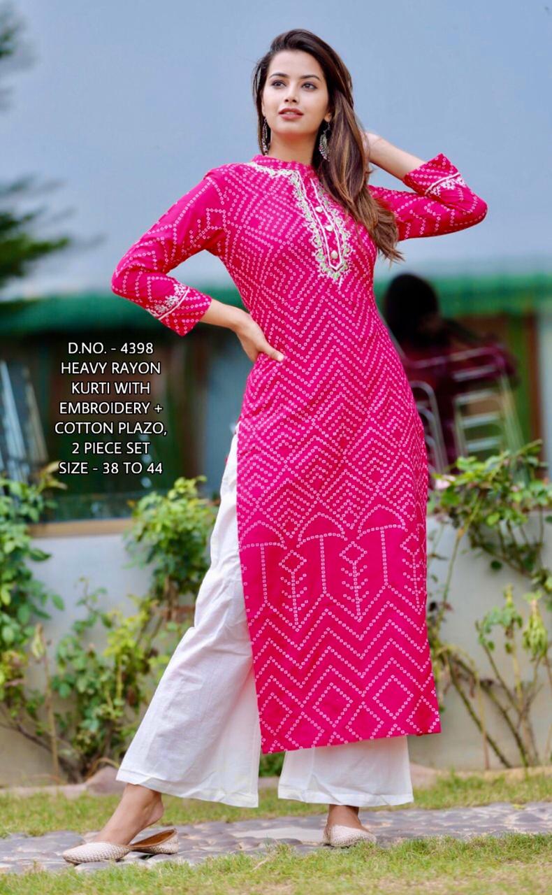 ANNI DESIGNER Women's Georgette Anarkali Bandhani Printed Kurta with Pant &  Dupatta (Chunari Multi_3XL_Multi_XXX-Large) : Amazon.in: Fashion