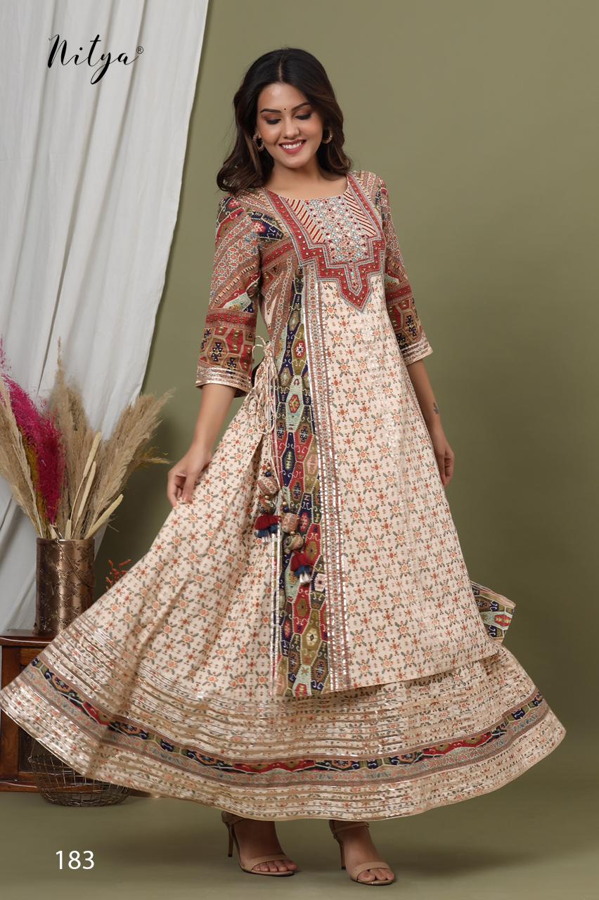 Lt Nitya Samaira Fancy Fabric Designer Kurti Wholesale Dealer