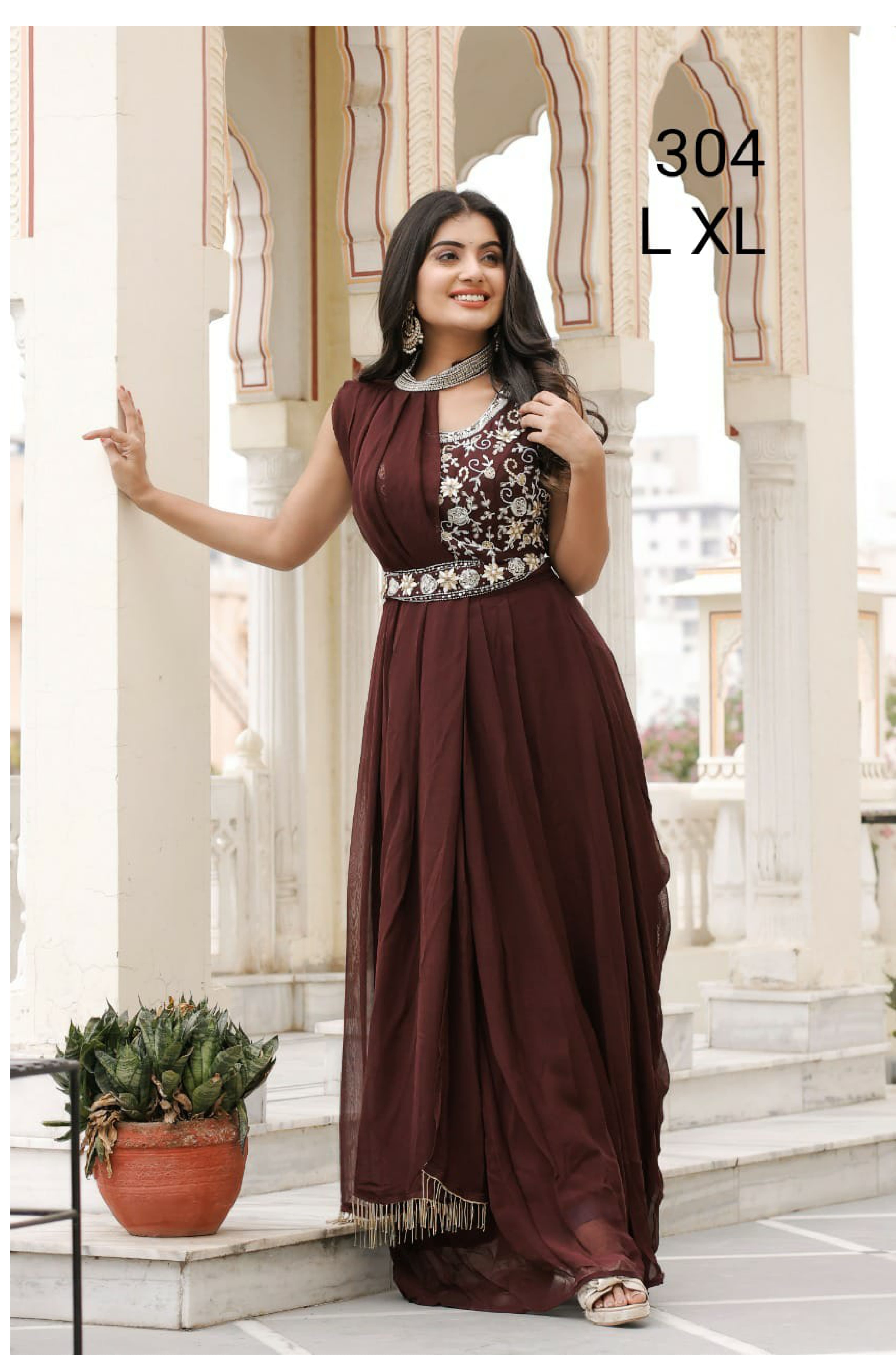 STYLISHTA V 11 11001 TO 11004 PURE CHANDERI SILK DIGITAL PRINTED NEW  READYMADE COOL LOOK ELEGANT TRENDY STYLISH LATEST DESIGNER FANCY PARTY WEAR  SUMMER LONG GOWN WITH SHRUG LATEST DESIGN COLLECTION AT