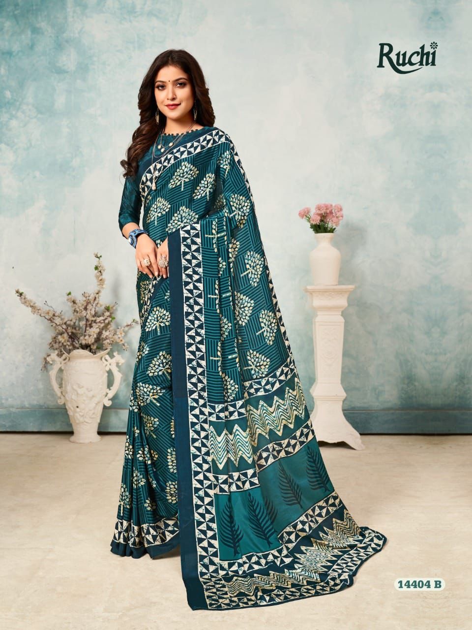 Pa - Pure kanjivaram silk saree deep navy blue and cs blue with lotus –  Cherrypick