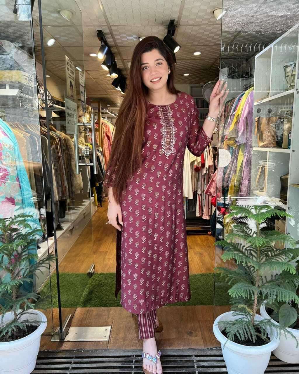 Buy KALANABH Khadi Cotton Material Kurti for Women | Straight Cut Kurti |  Readymade Girls Casual Wear Kurti | Office wear | Regular Fit Online In  India At Discounted Prices
