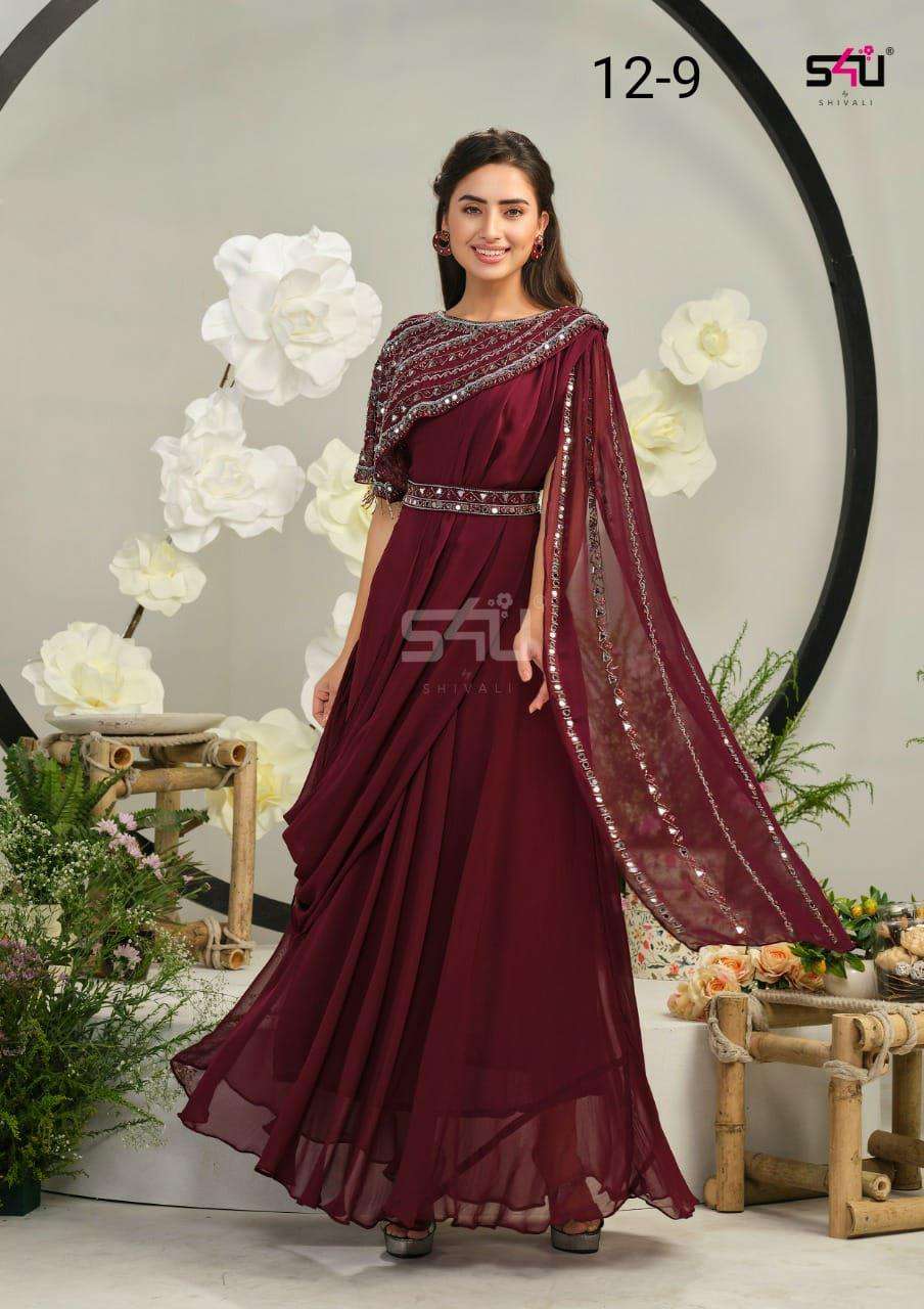 S4U PRESENTS SHIVALI 12 9 FANCY DESIGNER BEAUTIFUL GOWN COLLECTION