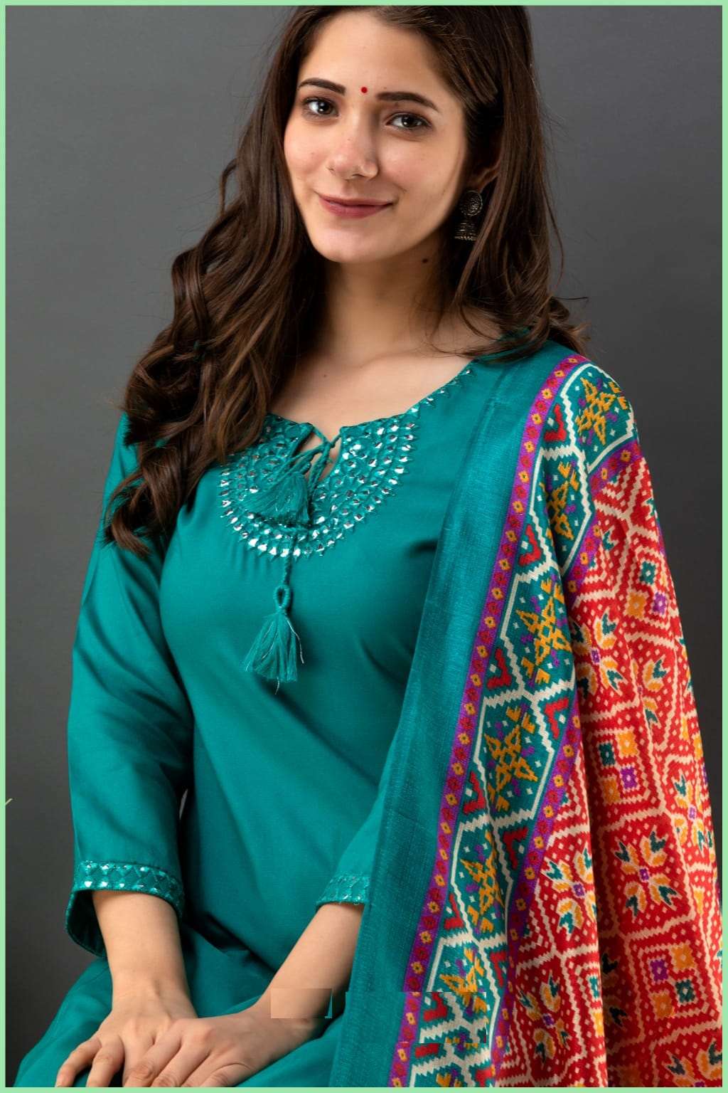 Green Indian Kurti, Indian Salwar Suit, Embroidered Short Kurti With Skirt,  Indian Suit, Bollywood Suit, Salwar Kameez, Party Wear Suit, - Etsy Israel