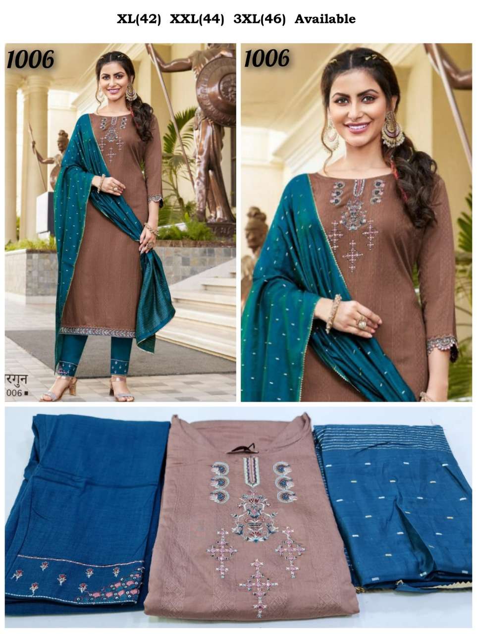 balaji emporium presents sargun 1 dno 1006 beige indian women ready to wear straight pant kurti set traditional ethnic casual office wear collection 3596 2022 11 10 15 10 04