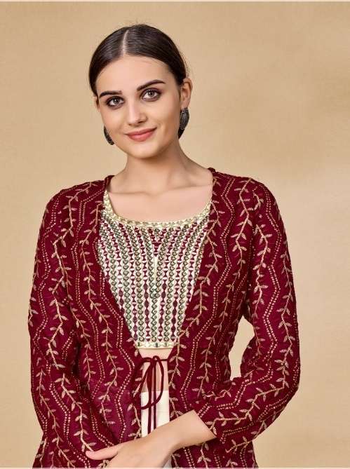 Modern new Jacket Style Kurti Designs for 2023