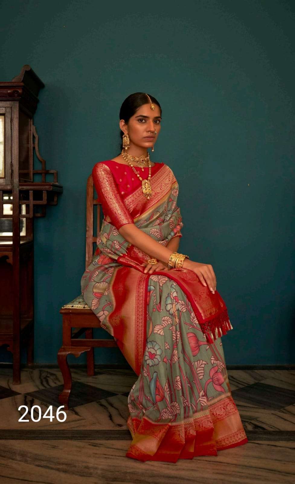 kalamkari saree blouse designs | KCS017 | Luxury Sarees | Mesmerizing  Offers - AB & Abi Fashions